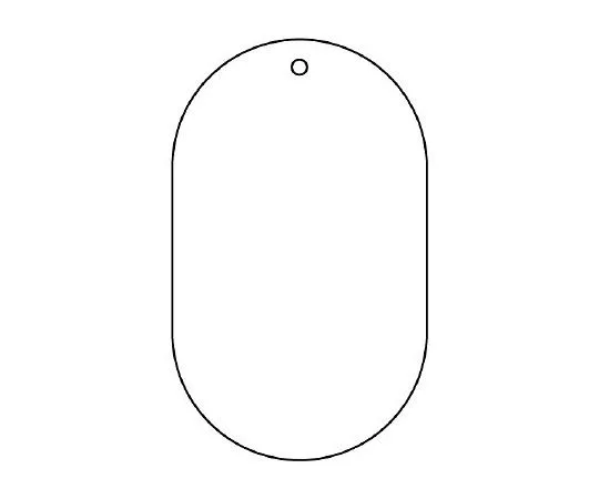 62-6131-71 Valve Name Display Plate (Long Angle Type) White Plain 459-15