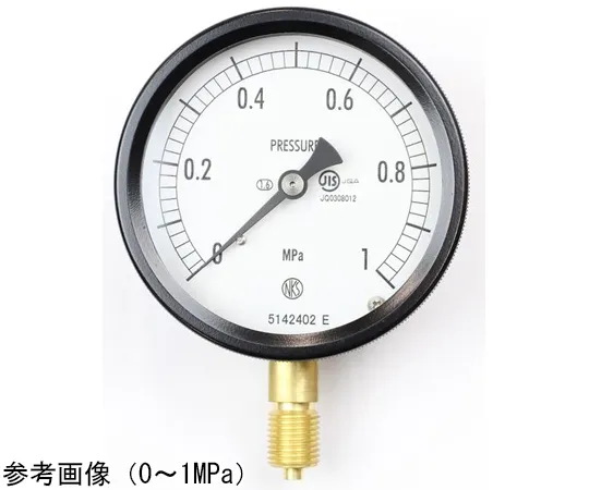 65-4293-93-20　Sealed Pressure Gauge (75Φ) Vertical A Frame with 0.16 MPa Inspection Certificate　BC10-121