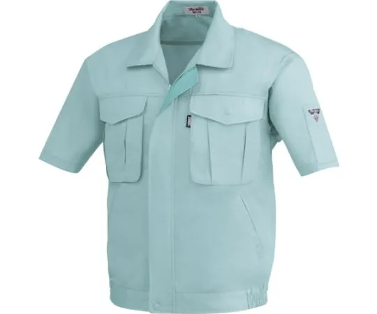 65-8328-68 Short Sleeve Blouson Green 3L 1291-60-3L