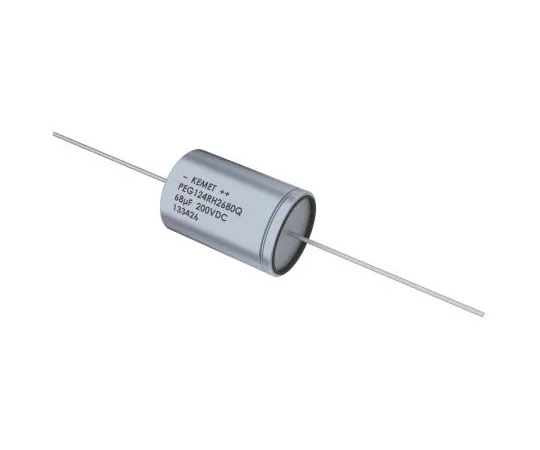 63-4737-63　凯美特470μF25V直流铝电解电容器，通孔13×32 mm+125°C 13 mm 32 mm　PEG124HE347VQL1
