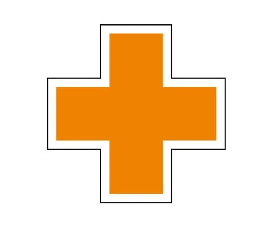 62-6094-73 Orange Cross Sticker 1 Set (10 Pieces) 371-13
