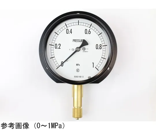 65-4301-92-20　Sealed Pressure Gauge (100Φ) Vertical B Frame for Vibration Resistance with 0.6 MPa Inspection Certificate　BE10-231