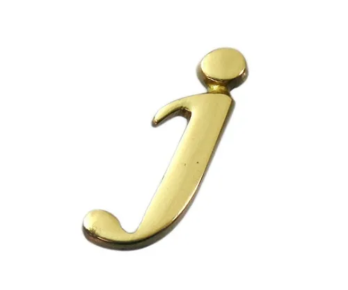 61-7430-86 黄铜金字小字J QS20-J