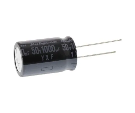63-4736-71　Rubycon 1000μF50V直流铝电解电容器，通孔16 (Dia。)x 25 mm+105°16 mm 7.5mm　50YXF1000M16X25