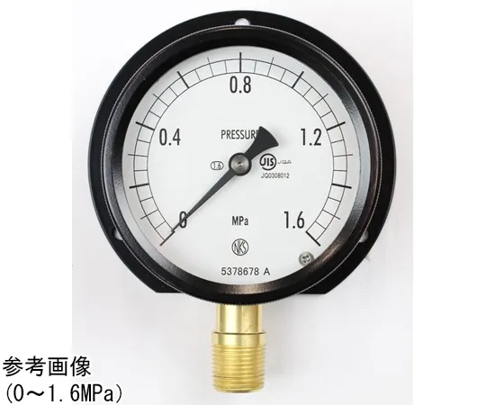 65-4296-33　Sealed Pressure Gauge (75Φ) Vertical B Frame 1.6 MPa　BC10-281