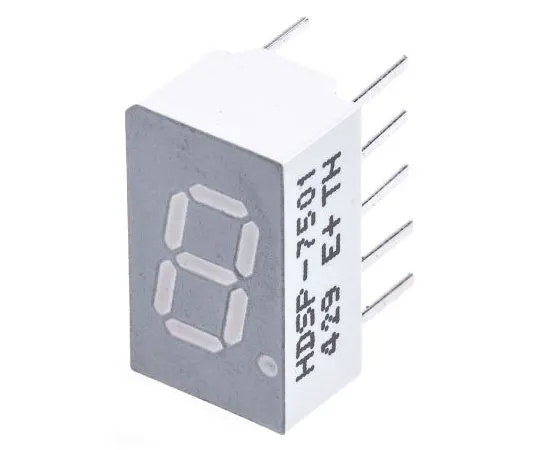 63-4713-11　HDSP-7501Broadcom 7段LED显示屏，CA红色5.4 mcd RH DP 7.6 mm　HDSP-7501