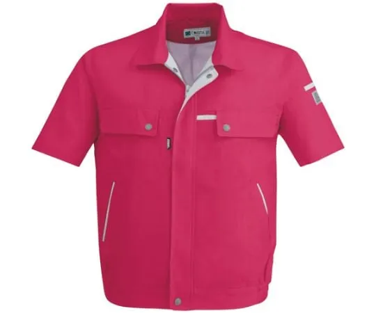65-8358-38 Short Sleeve Blouson Cherry Red 3L 1551-77-3L