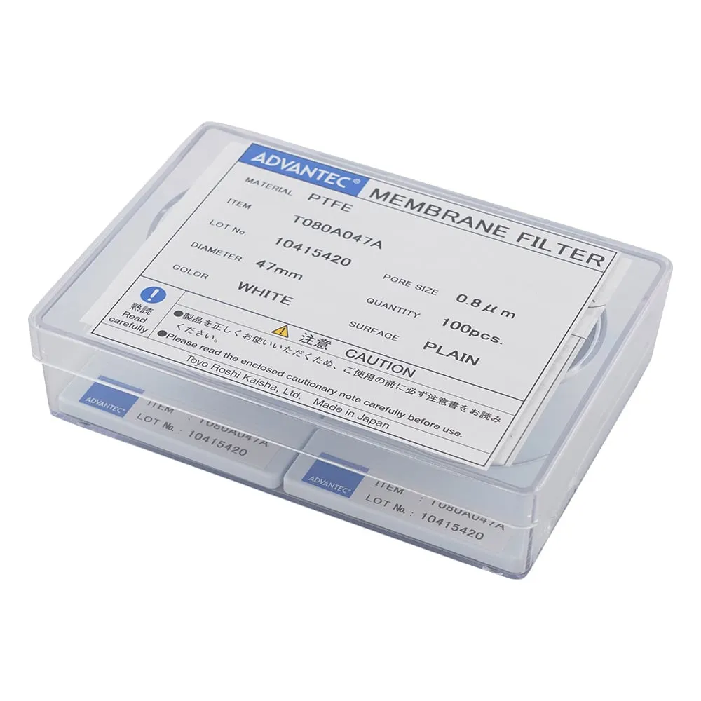 4-874-03　膜过滤器 (PTFE型) 孔径0.8μm 100个　12080004