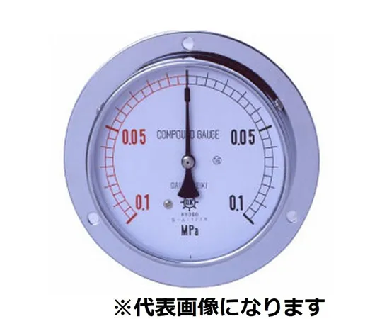 65-3611-87　IPT General Coupling Meter D Type φ150 G3/8 -0.1~0.1MPA　DU38-1500.1-0.1MPA