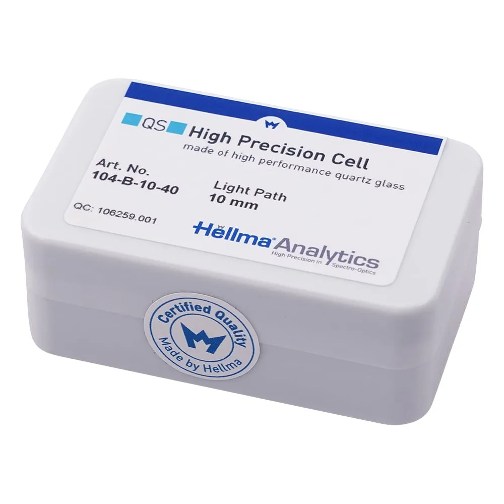2-475-24　Helma ®石英电池，半微型黑色　104-B-10-40