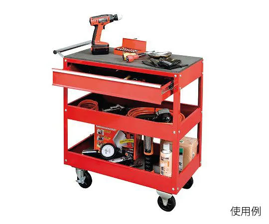 3-044-01　［已停用］带有抽屉红色的工具车