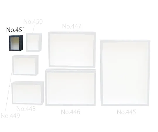 3-9432-01　纸玻璃样品盒75×90×50 mm　Mo.451