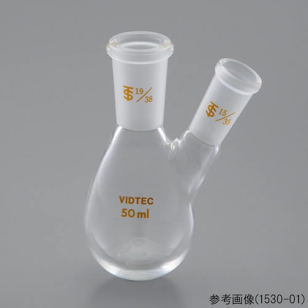 65-6814-20　Eggplant Type 2-neck Flask 50 mL 19/38 15/35　1530-01