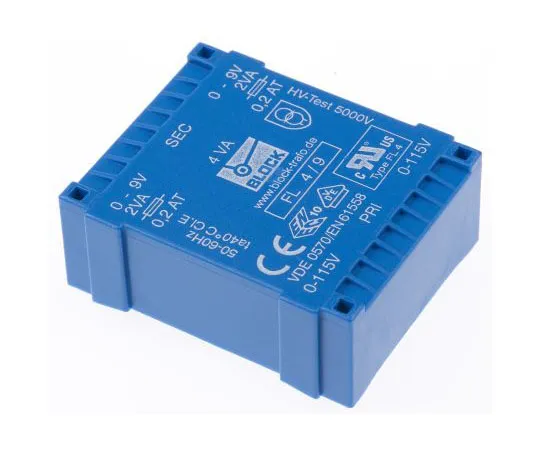 63-4724-81　9VAC2通过孔型PCB变压器输出，4VA　FL 4/9