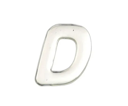61-7427-78 银色金属字符D 35 mm x 1 mm SM35-D
