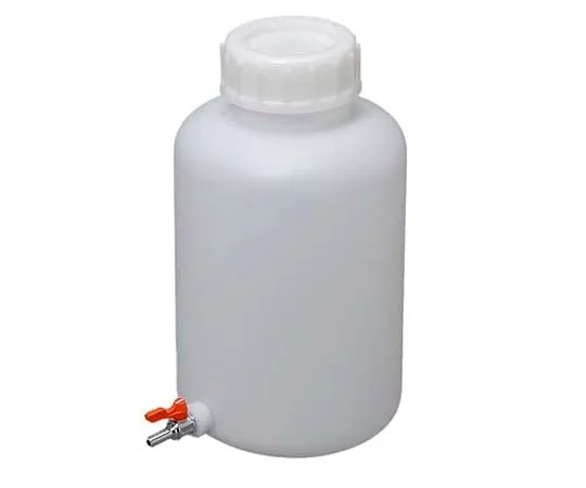 63-1279-11　Wide Mouth Bottle with Ball Cock 10 L　0740