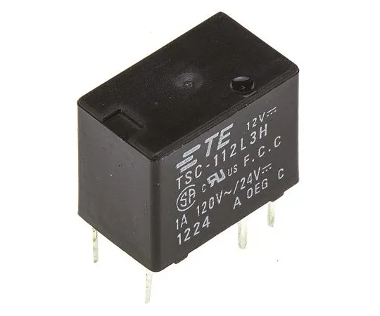 63-4831-58　TEConnectivityTSCSPDT非锁定继电器PCB安装，12V直流线圈，1A　TSC-112L3H000