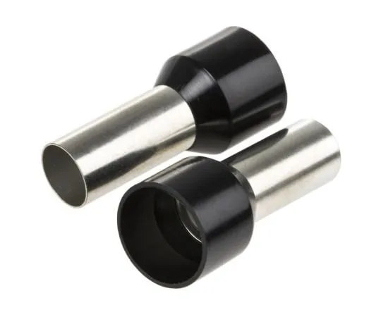 63-4745-58　RS PRO绝缘压紧靴带铁，长度16 mm,直径7.9mm,线材尺寸25 mm 2,黑色　250-3494