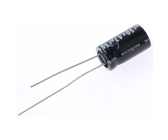 63-4847-61　尼希康47μF50V直流铝电解电容器，通孔6.3 (Dia。)x 11 mm+85°6.3 mm 2.5 mm　UVR1H470MED