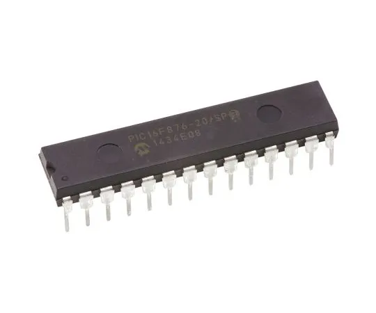 63-4804-81　单片机PIC16F876-20/SP,8位PIC单片机，20MHz, 256 x 8字，8 K x 14字闪存，28-PinSPDIP　PIC16F876-20/SP