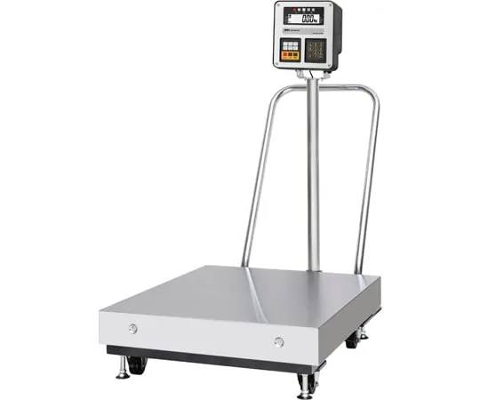65-8891-24 Essential Safety Explosion-Proof Large Platform Scale HW-CEP (Large) Series Hail Volume 300 kg x Minimum Display 0.05 kg with Handle and Caster General Calibration HW300KCEPB-JA-00A00