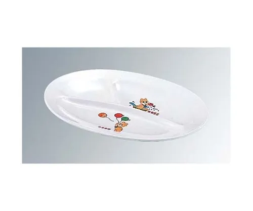 61-6837-87　Melamine Children's Dishes Oval Lunch Plate (Small) KF-12　5448700