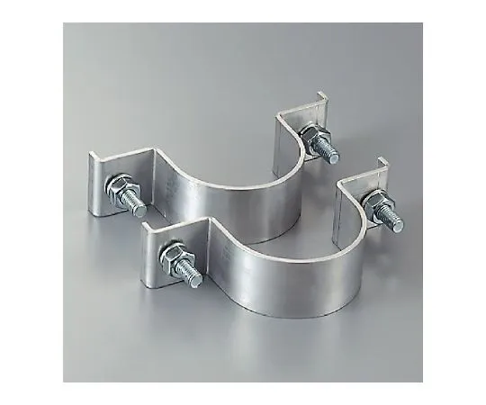 62-6091-36 Label Mounting Band Flat Rib Bracket (For One Side/Medium) 50.8Φ 2 Pieces 1 Set (2 Pieces) 395-55