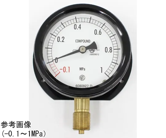 65-4297-40-20　Sealed Pressure Gauge (75Φ) Vertical B Frame with 3 MPa with Inspection Certificate　BC12-231
