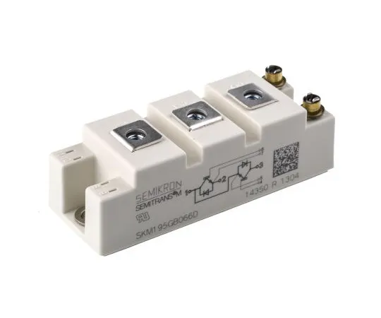 63-4838-73　SemikronSKM195GB066D, SEMITRANS 2, N通道双半桥IGBT模块，最大265 A, 600 V,面板安装　SKM195GB066D