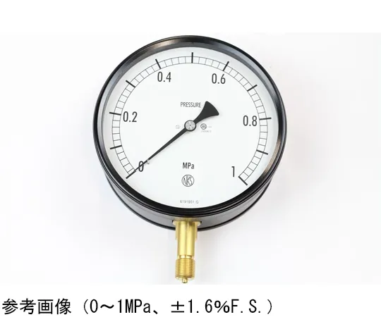 65-4305-26　Sealed Pressure Gauge (150Φ) Vertical A Frame 0.1 MPa　BG10-131