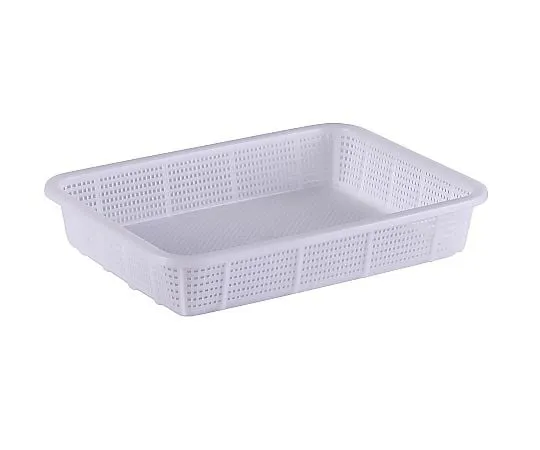 67-7173-18　Antibacterial Square Basket Shallow Type Small Natural　KK543N