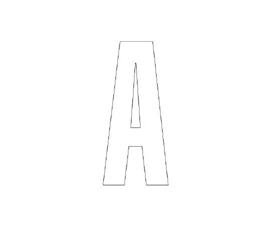 62-6106-84 Road Indicator Sheet Alphabet A 120 x 60 White 835-065W