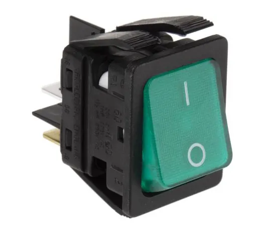 63-4777-02　Arcolectric Illuminated Double Pole Single Throps (DPST) ，Latching Rocker Switch Panel Mount　C6053ALNAM