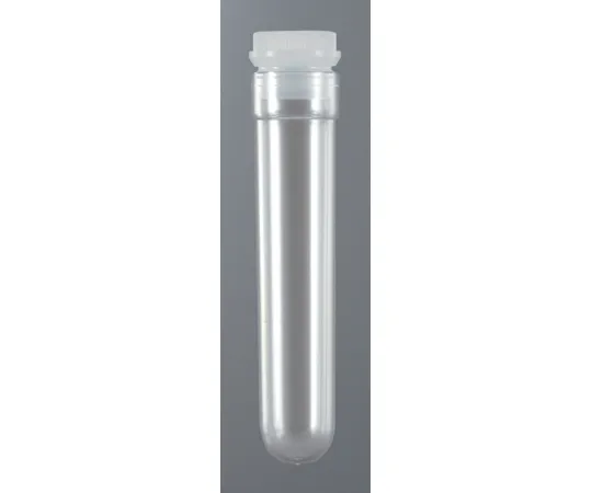 67-5190-38　Round Bottom Test Tube M 8 mL Cap Unsterilized 100 Pieces x 10 Bags　130218