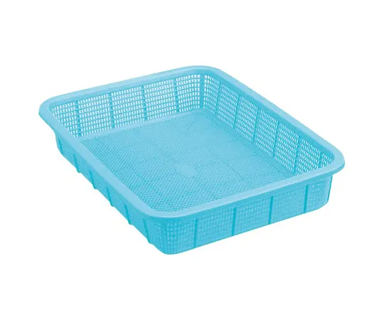 65-8994-28　Square Basket Shallow Medium Blue 30 pcs　K542B2