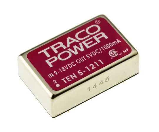 63-4754-72　TRACOPOWER 10 5 6 W隔离直流-直流换流孔，电压在9→18 V直流，电压在5 V直流　TEN 5-1211