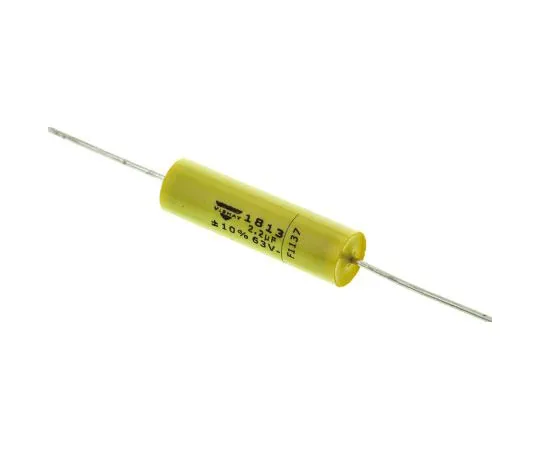 63-4718-15　Vishay 2.2μF聚酯电容器PET 40 V ac, 63 V dc±10% MKT 1813系列通孔　MKT1813522065