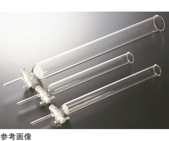 65-6858-95　Chromatograph Tube Inner Diameter 60 x PTFE Cock Filter G-Column Length 100 mm Filter No. 1　2402-16-1-1