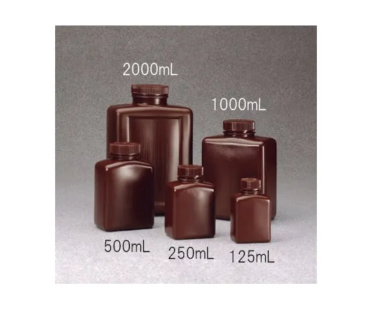 62-1611-51　方形试剂瓶HDPE Brown125mL　2009-0004JP