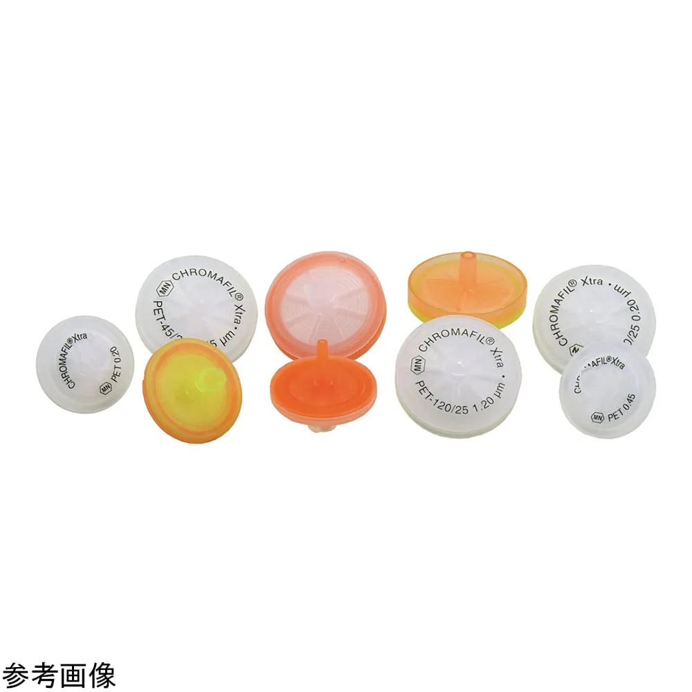 4-4347-01　Syringe Filter (PET/CHROMAFIL) 0.2 Um Phi 13 mm Yellow/Orange 100 Pieces　729022