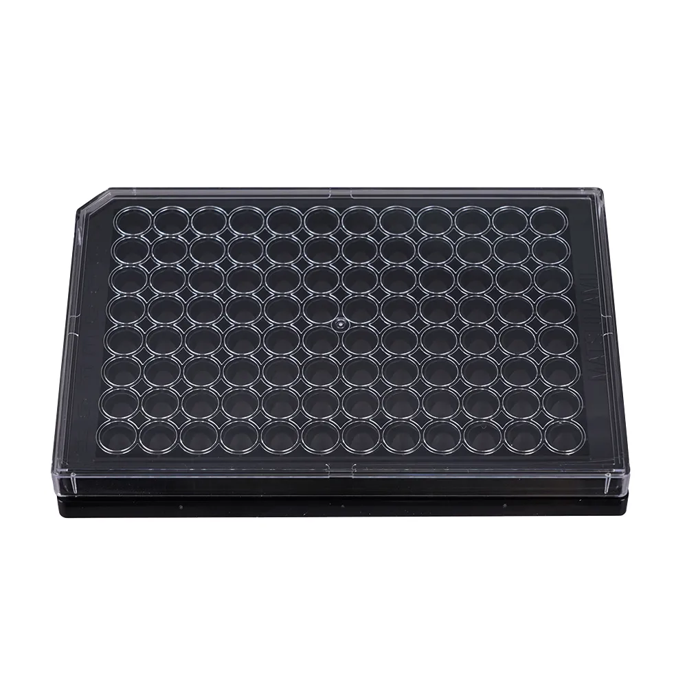 66-0024-05　96 Well Glass Bottom Plate Non-Coat 1 Box (10 Sheets)　GP96000