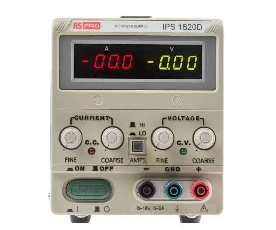 63-4668-89　RS PRO Bench电源，360W,1输出，0→18V,20A　123-3577