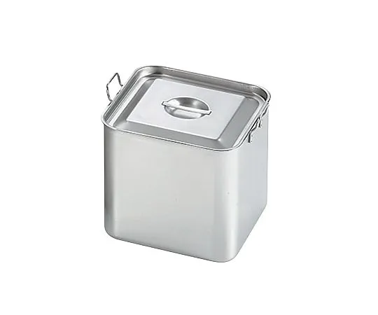 62-2336-11　18-8 Square Stainless SteelPot with Lid and Handle 13 L　SH-3010