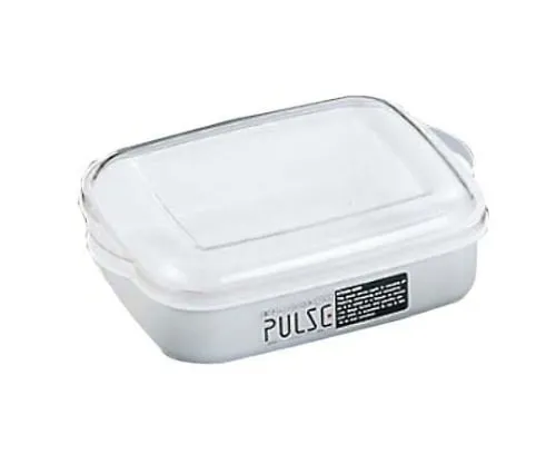 61-6572-97　Microwave Container Pulse Range Square PL-1003 White　5648700
