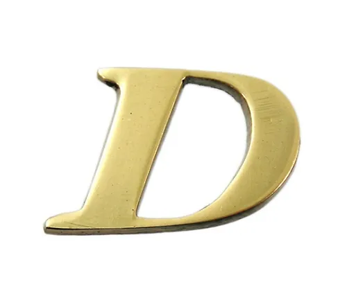 61-7430-54　黄铜金字符大字符D　QL20-D