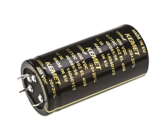 63-4767-20　凯美特1000μF400V直流铝电解电容器40×80 mm+85°C 40 mm 22.5mm80 mm　ALC10C102EL400