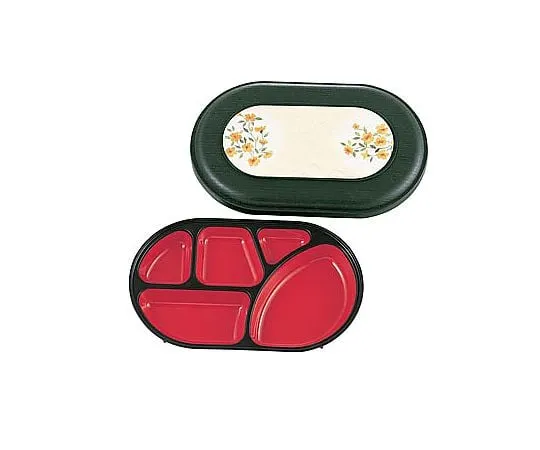 62-6803-13　Cooking Boy Side Dish BWR-510 Dark Green/Inner Red/Yamabuki