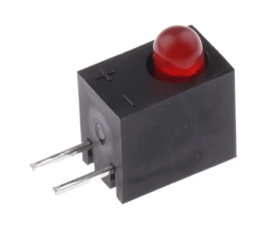 63-4804-14　KingbrightL-93A8CB/1 ID,红色直角PCB LED指示灯，通孔2.5 V　L-93A8CB/1ID