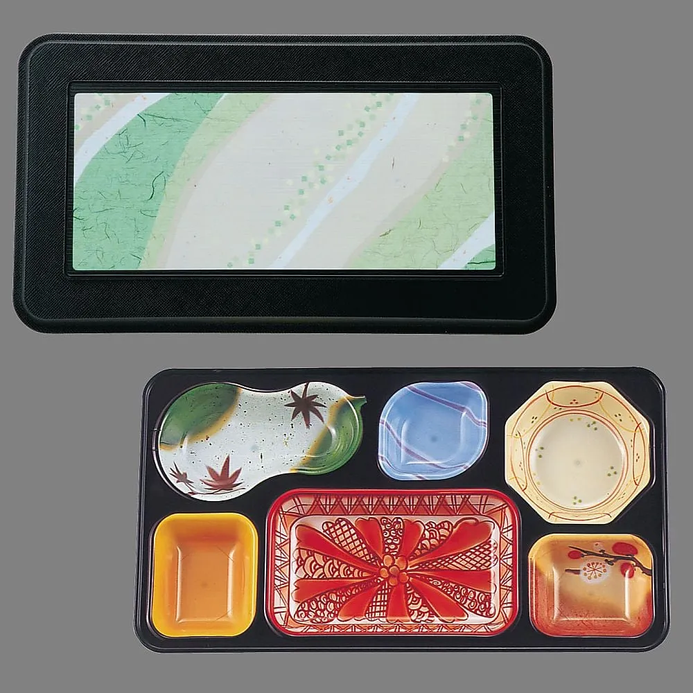 62-6803-06　Clean Dish Side Dish PR-6 (Kurouchi B/Kurohanafubuki Green)