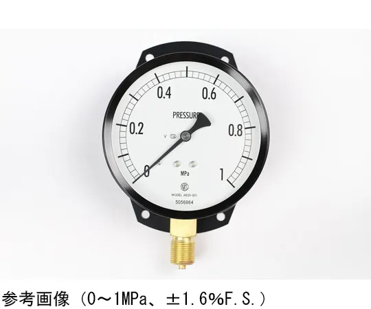 65-4289-56-20　Normal Pressure Gauge (Φ100) Vertical C Frame for Vibration Resistance with 0.2 MPa Inspection Certificate　AE20-831